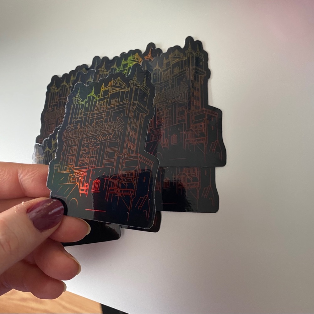 LAST 1🕸Holographic Tower of Terror Sticker - Picture 6 of 7